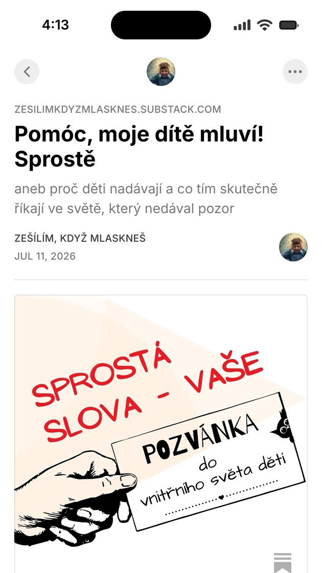 POMÓC, MOJE DÍTĚ MLUVÍ SPROSTĚ! článek o průvodci vnitřním světem dětí